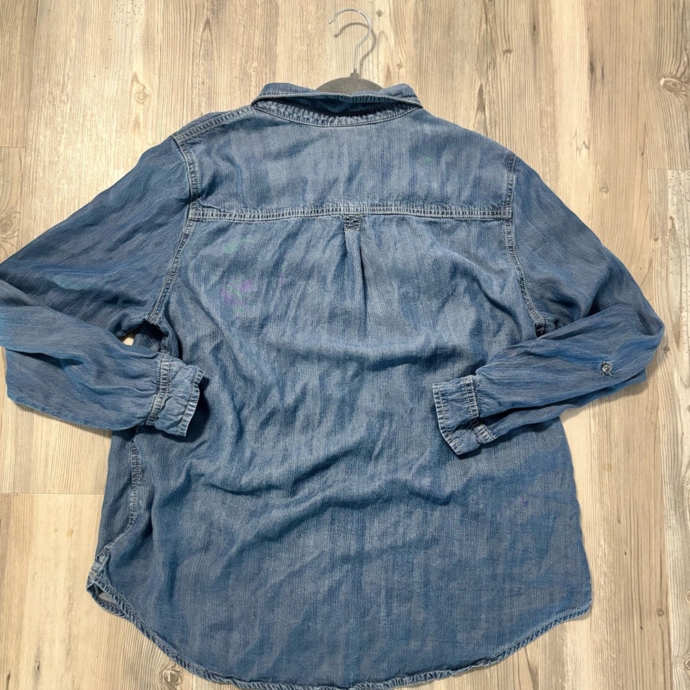 Westport 1962 Chambray Denim Button-Up Shirt – Blue – Womens - Picture 2 of 6